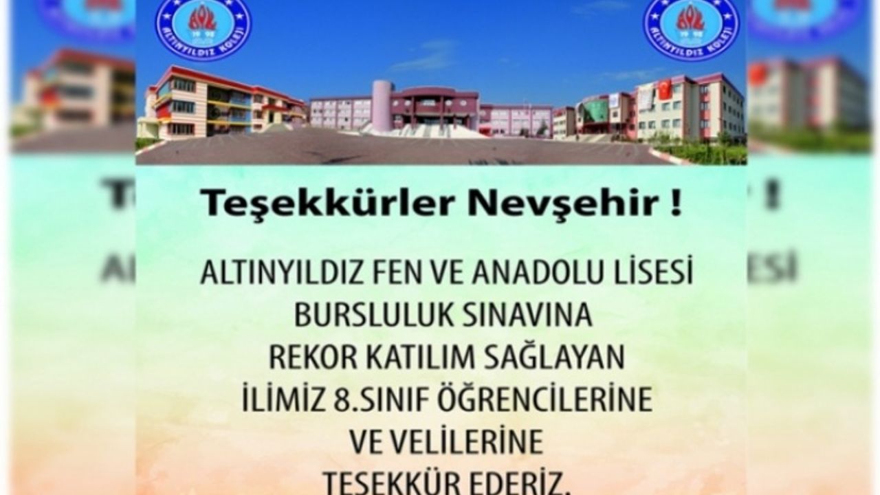 'Teşekkürler Nevşehir'