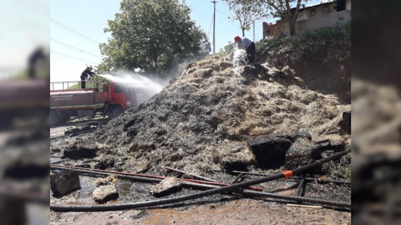 Yeşilöz köyündeki yangına Gülşehir itfaiyesi müdahale etti