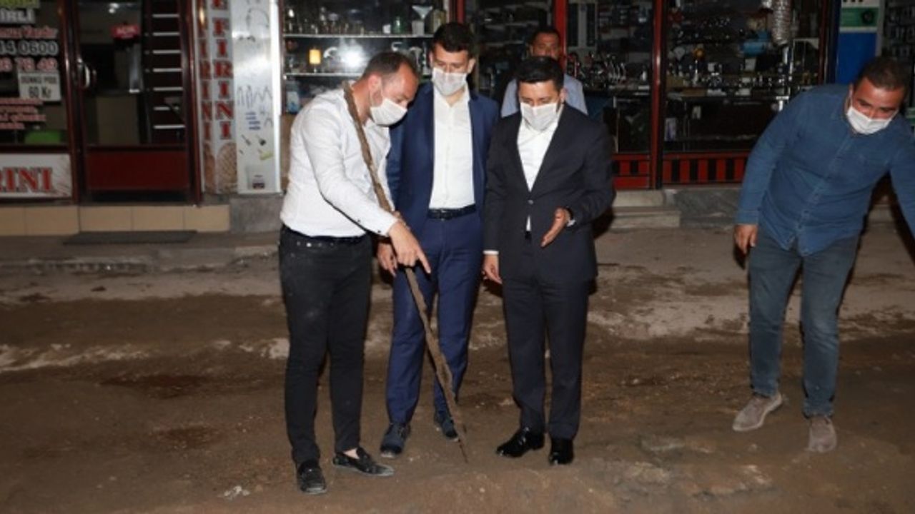 Başkan Arı Ankara Dönüşü Gece Çalışma Alanlarında İncelemelerde Bulundu