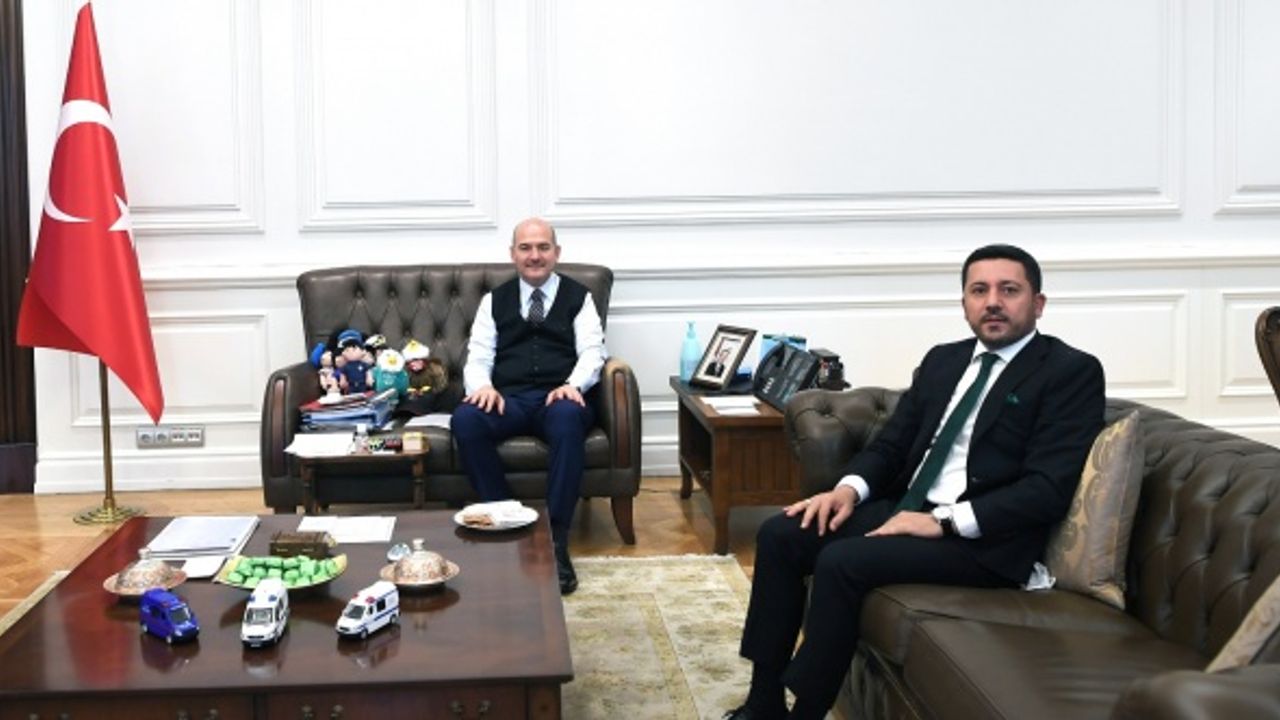 Başkan Arı, İçişleri Bakanı Süleyman Soylu’yu Ziyaret Etti