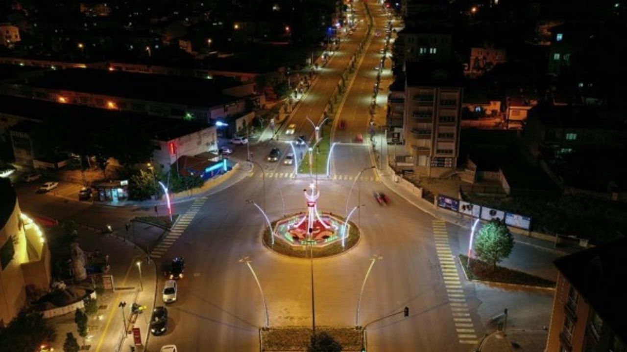 Nevşehir’in gece görüntüsü hayran bıraktı