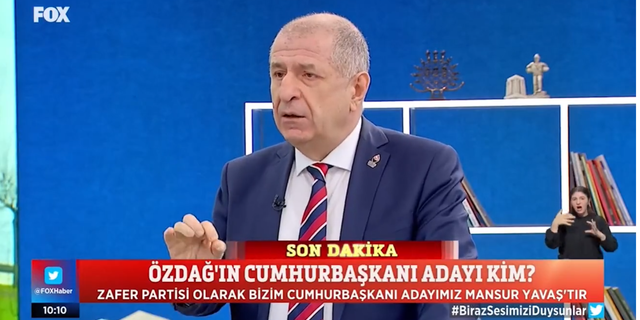 Zafer Partisi'nin Cumhurbaşkanı Adayı Mansur Yavaş