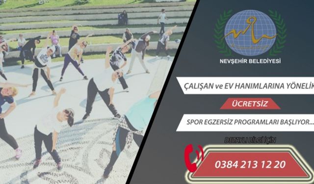 Bayanlara Yönelik Ücretsiz Spor Programları Başlıyor