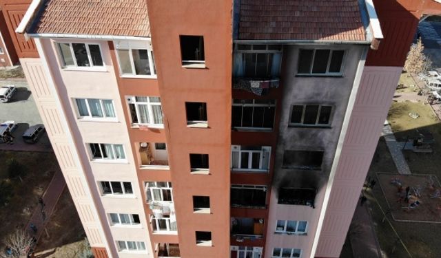 Nevşehir’de bir apartmanda çıkan yangın korkulu anlara neden oldu