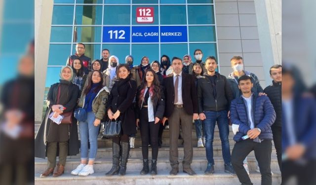 112 Çağrı Merkezinden NEVÜ Gülşehir SMYO Öğrencilerine Teknik Eğitim