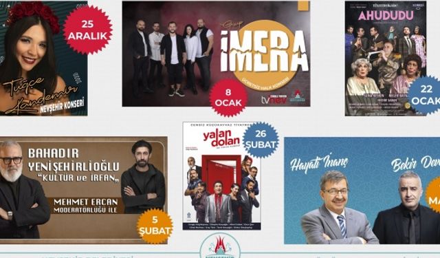 Nevşehir Belediyesi Kültür ve Sanat Etkinlikleri Kış Boyunca Sürecek
