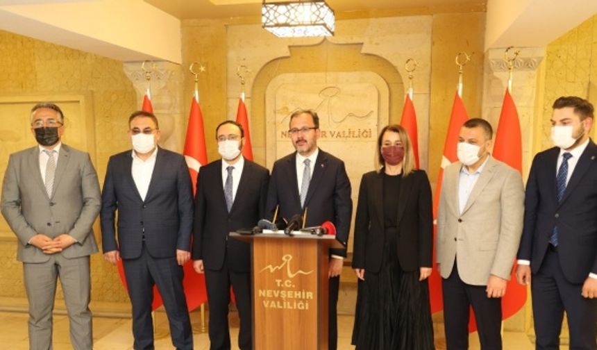Gençlik ve Spor Bakanı Kasapoğlu Nevşehir’de