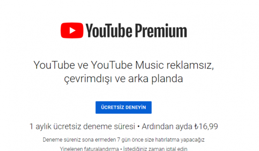 YouTube, yeni Premium abonelik ücretlerini açıkladı.