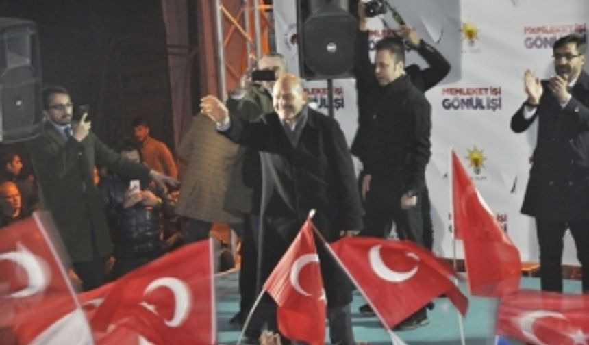 İçişleri Bakanı Süleyman Soylu'nun Nevşehir Mitingi